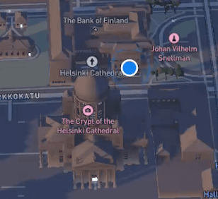 Interactive 3D travel route map animation